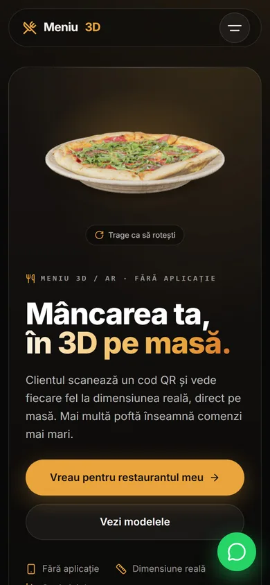 Meniu 3D — versiunea de telefon